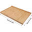 Reversible Pastry Board with Lip for Rolling Dough Bamboo Cutting Board Kneading Board