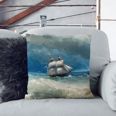 Sailing Ship Scatter Cushion