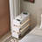 Modern Narrow 3 Drawer Nightstand with LED Lights & Wireless Charging Station  for Small Spaces-737519084