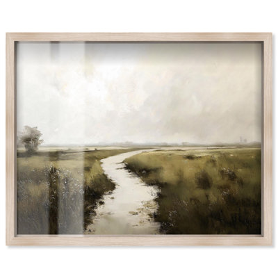 «Grassline Reflections Shadowbox Print» par Art Remedy