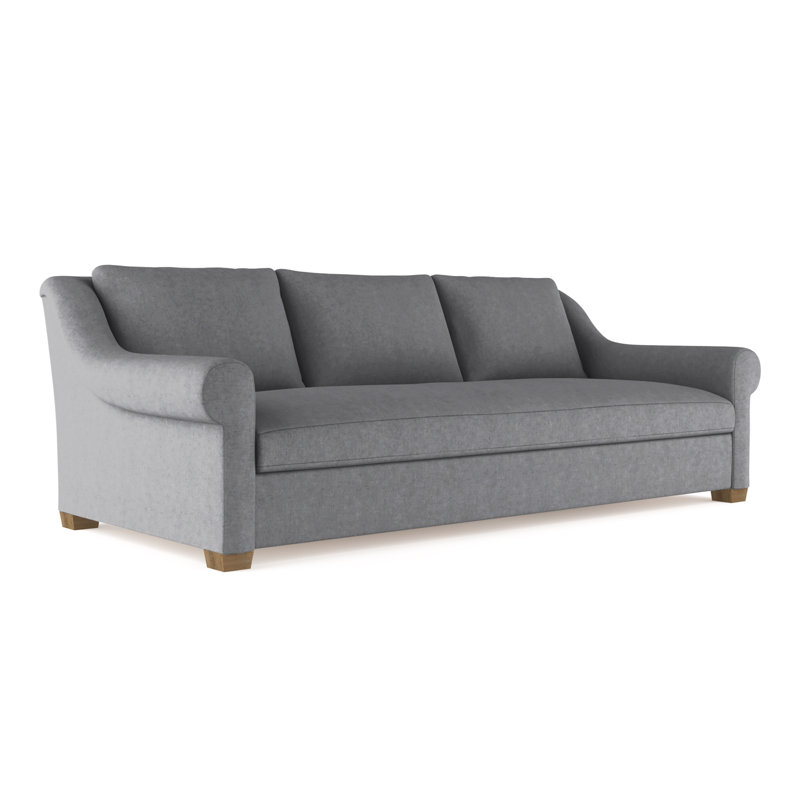 Canapé Thompson, H 32 po x l 108 po x P 46 po, Peluche velours pierre ponce, Patiné
