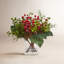Pin artificiel et buis central mixte en vase