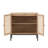 Set Of 2 Rolland A Console Table Side Table With Rattan Door