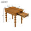 Table de bout en bois massif avec tiroir, table de bout étroite et facile à assembler pour le salon, naturel-207304307