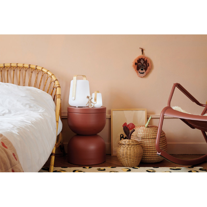 Piapolo Outdoor Side Chair , in. W in. D, Red Ochre