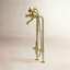 Robinet de baignoire autoportant à 3 poignées et 3 poignées Kingston Brass-31820134