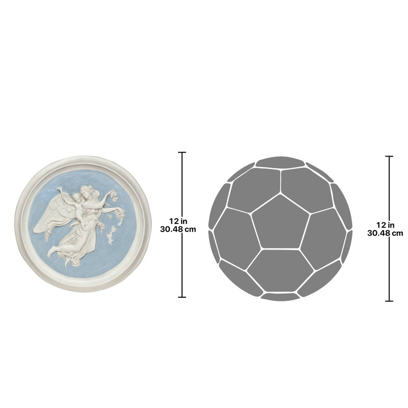 Amalya Angel Roundel Wall Plaque