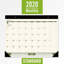 Calendrier mensuel pour coussins de bureau recyclé