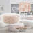 Sahara Pattern Fabric Ottoman