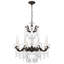 La Scala 8 Light 25in x 28.5in Chandelier in Florentine Bronze with Clear Radiance Crystals-417985628-417985600
