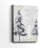 Silver Pines Square-Premium Gallery Wrapped Canvas-1421783949