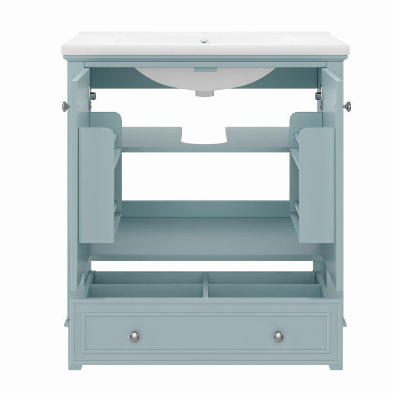 Ensemble de meuble-lavabo simple 30 po Boydton, Vert