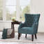 Fauteuil à oreilles capitonné Hannah-2062625708