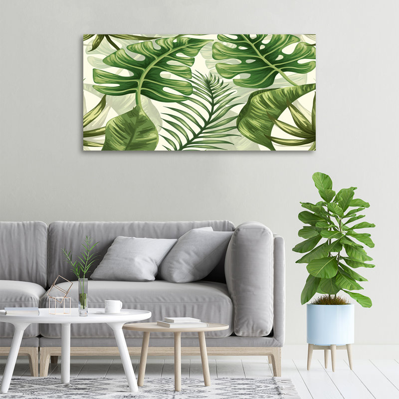 Tropical Leaves - Wrapped Canvas Print
