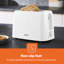 GEEPAS 2 Slice Toaster | 6 Browning Levels with Cancel Function | For Thin Small Bread Slice, Removable Crumb Tray Cool Touch Housing High Lift | Space-Saving Design | 1 Yr Warranty 650W-86915875