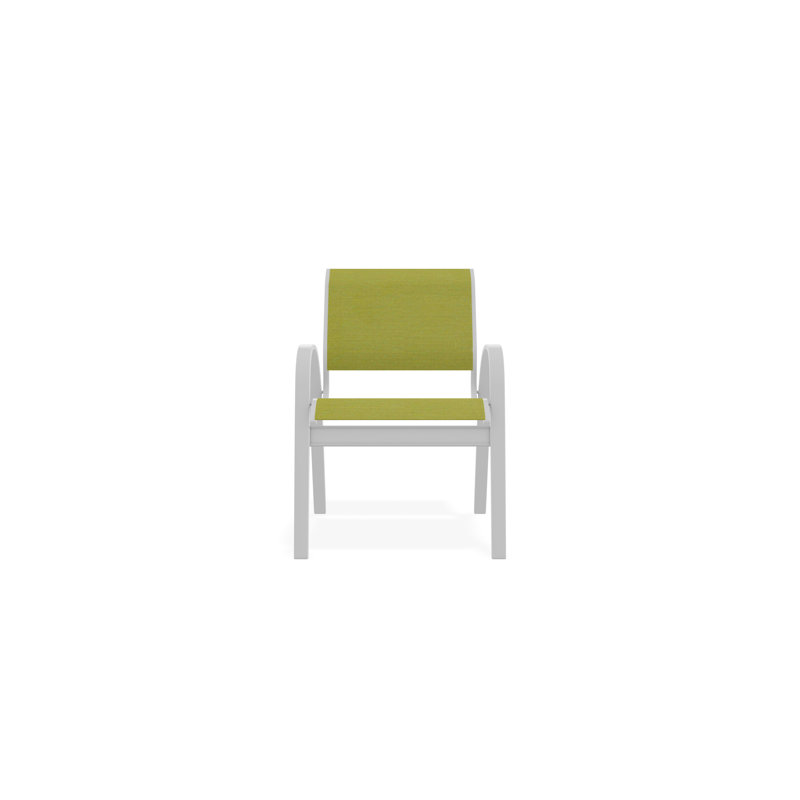 Chaise de café Aruba II, Blanc, Lime