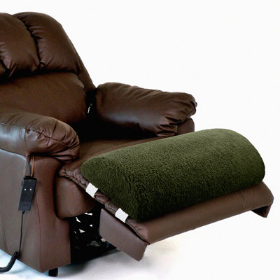 SleepWell Leg Support Pillow - Sherpa Covered Foam Bolster for Sleeping, Half Moon Foot Rest Cushion for Bed Chair Sofa, Back Lumbar Support, Multi Purpose Recliner,10 Army Green