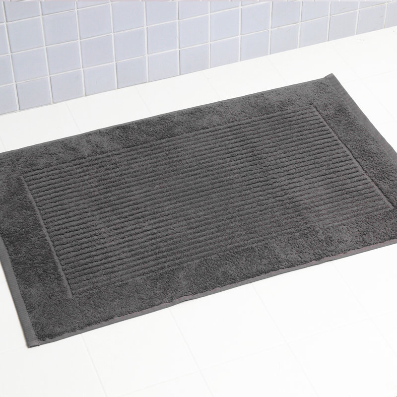 Madely Bath Rug, Grey