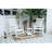 Durable Weather-resistant Rocking Chair Set With Stylish Side Table, 3-piece In White
