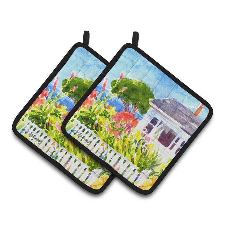 Caroline's Treasures Houses Polyester Potholder
