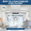Hotte de cuisine, fixation murale pour hotte de cuisine, hotte de cuisine en acier inoxydable, convertible à conduit / sans conduit de 450 pi³ / min, contrôle tactile et tactile à 3 vitesses, lumière DEL, ventilateur d'extraction silencieux