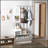 Combination Model Gate Cabinet With Shoe Cabinet+Hang Shelf+ Mirror-1704028212