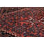Tapis unique rouge à motif tribal 4 x 7 po One-of-a-Kind