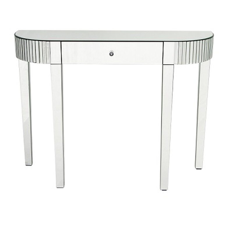 Tjomme 114cm Glass Top Console Table
