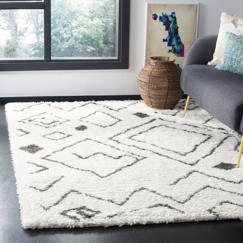Casperson Shag 900 Performance Geometric Rug, Rectangle 8' x 10'