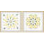 « banane burst diptych », ensemble de 2 reproductions de peintures à l’aquarelle encadrées-27809208