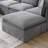 125.5'' Modular Sectional Sofa With Movable Ottoman,6-Seat L Pholstered Indoor Furniture, Wide Seat ,Free Combination, Oversized Sofa For Living Room & Apartment-1878568649