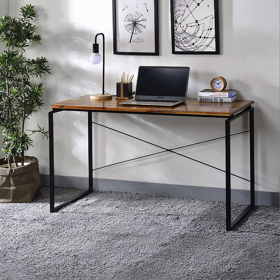 Rotem Desk Williston Forge Color (Top/Frame): Oak/Black