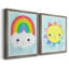 Cadre photo, ensemble de peintures sur toile