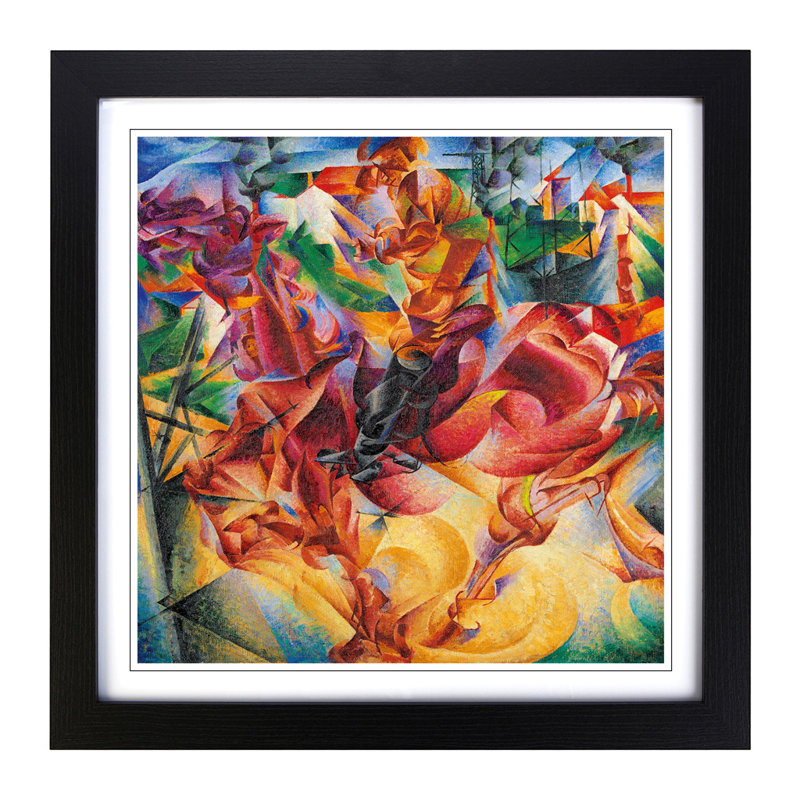 Elasticity by Umberto Boccioni - Framed Print, Black