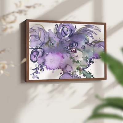 Lavande florale Splendor II - impression encadrée - réarmable