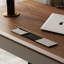 Bureau rectangulaire en bois manufacturé brun noisette