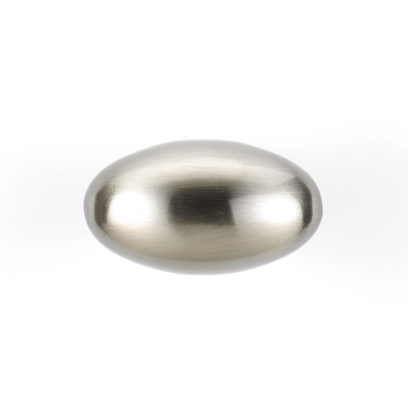 Poignée ovale Expression, Nickel brossé