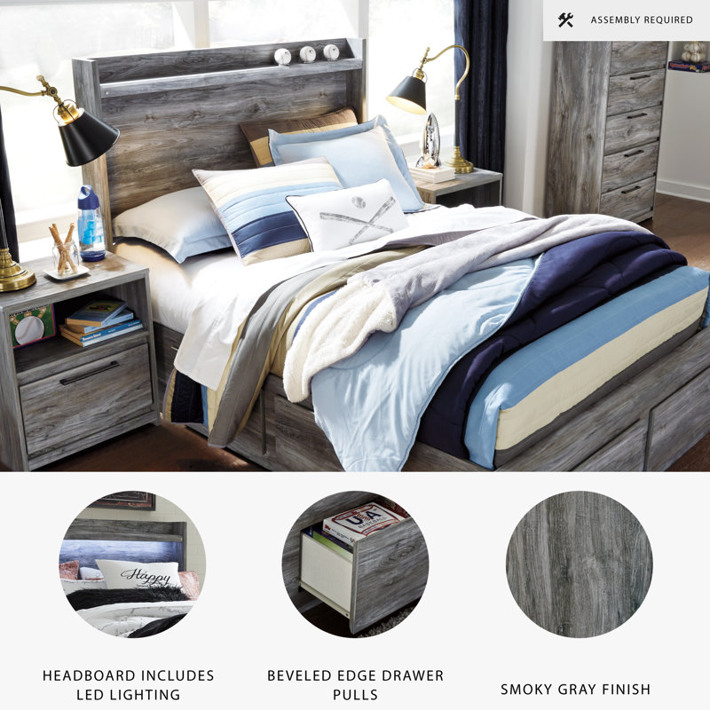 Kaisee Panel Storage Bed, Full