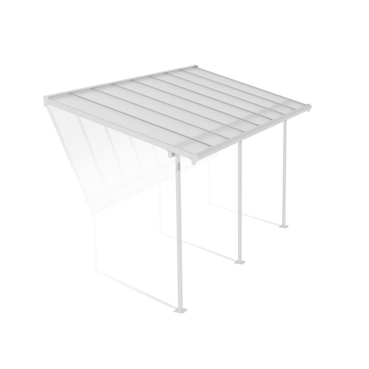 Canopia By Palram 447.5cm W x 218.5cm D Glass Clear Cover Retractable Patio Awning