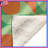 Geometric Abstract Green Orange Blankets-130504722