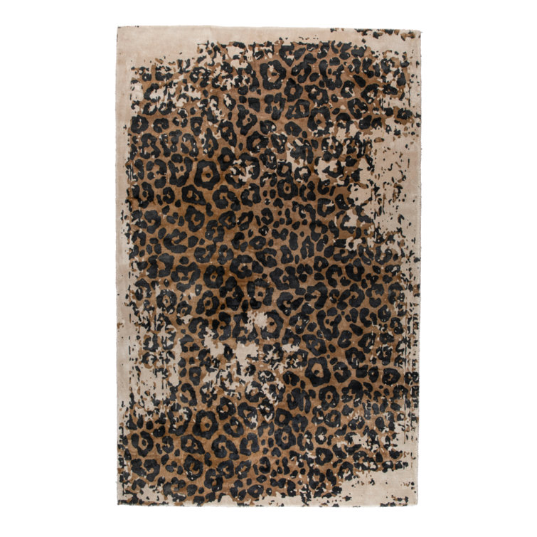 Dash and Albert Rugs Leopard Hand Hooked Wool Animal Print Area