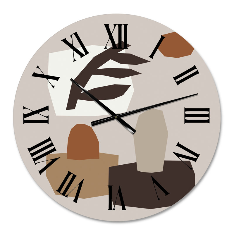 Horloge murale moderne - Compositions organiques et géométriques Minimal Elementary, Petit