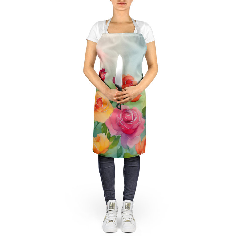 Roses en tablier aquarelle