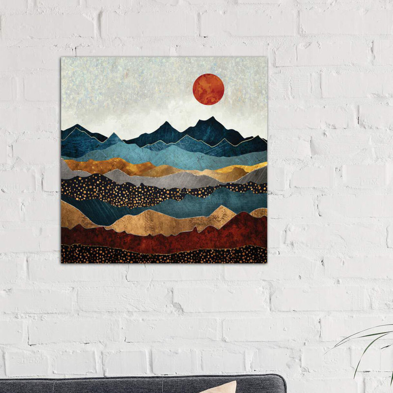 «Amber Dusk» par Spaceécur Designs - reproduction, Toile tendue, H 26 po x l 26 po x P 1,5 po