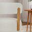 Chaise d'appoint moderne rembourrée avec base en bois (ensemble de 2)-1868294369