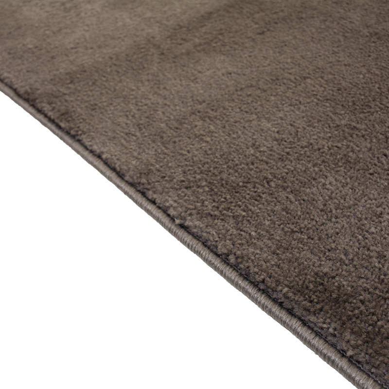 Custom Size Rug Solid Color Gray Medium Pile Slip Resistant, Runner 2'2" x 8'