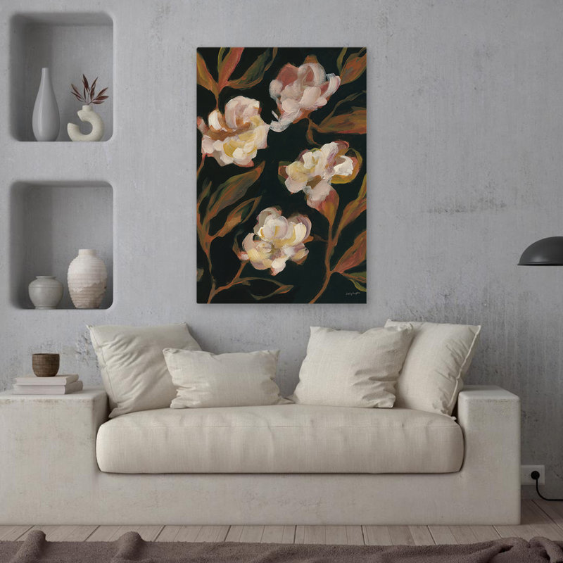 Ferme moderne et jardin fleuri bohémien I, H 36 po x l 24 po