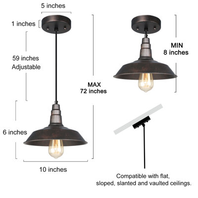 Luminaire suspendu en forme de dôme à 1 lumière pour îlot de cuisine igna