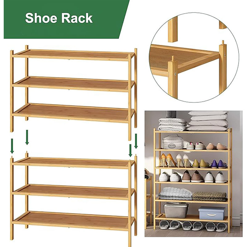 Ivy Bronx 12 Pair Stackable Shoe Rack | Wayfair