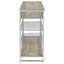 Ethel Grey 2-Drawer Home Bar Storage With Wine Rack